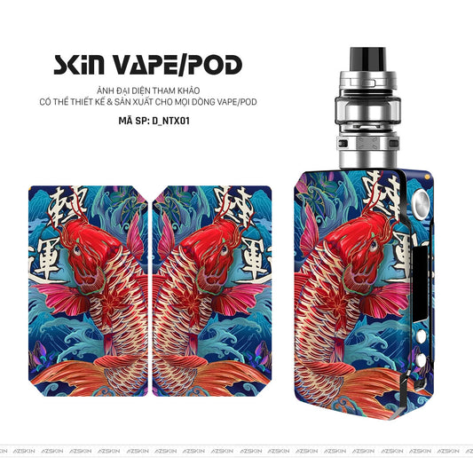 Dán Skin Vape Hình Cá Chép | D_NTX01