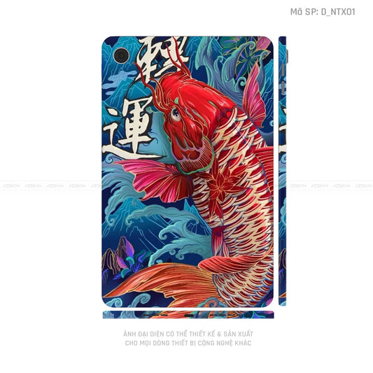 Dán Skin Máy Tính Bảng Oppo Pad Series Hình Tattoo Cá Chép | D_NTX01