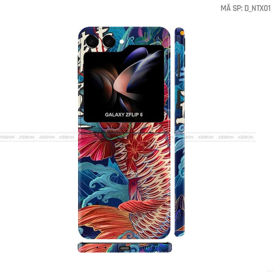 Dán Skin Galaxy Z Flip 7 Hình Cá Chép | D_NTX01