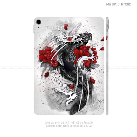 Dán Skin IPad Mini Series Hình Tattoo Cá Chép | D_NTX02