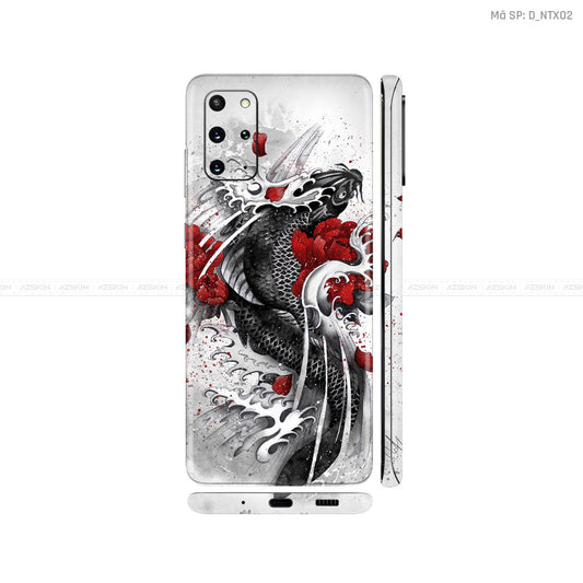 Dán Skin Galaxy S20 Series Hình Nghệ Thuật Xăm Cá Chép | D_NTX02