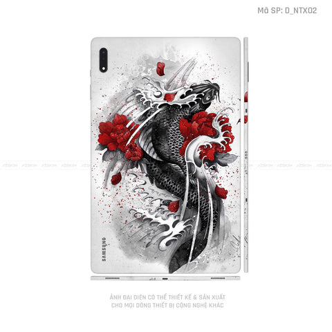 Dán Skin Galaxy Tab S9 Series Hình Tattoo Cá Chép | D_NTX02
