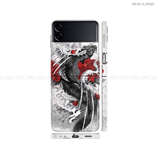 Dán Skin Galaxy Zflip4 Hình Cá Chép | D_NTX02