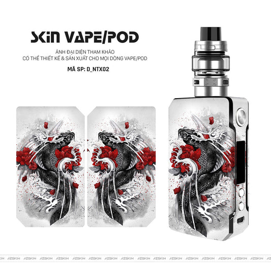 Dán Skin Vape Hình Cá Chép | D_NTX02