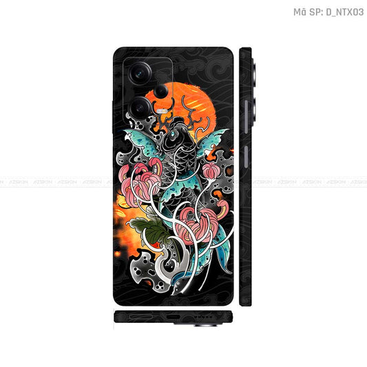 Dán Skin Xiaomi Redmi Note 12 Series Hình Tattoo | D_NTX03