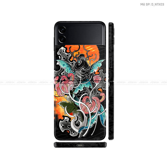 Dán Skin Galaxy Zflip4 Hình Cá Chép | D_NTX04