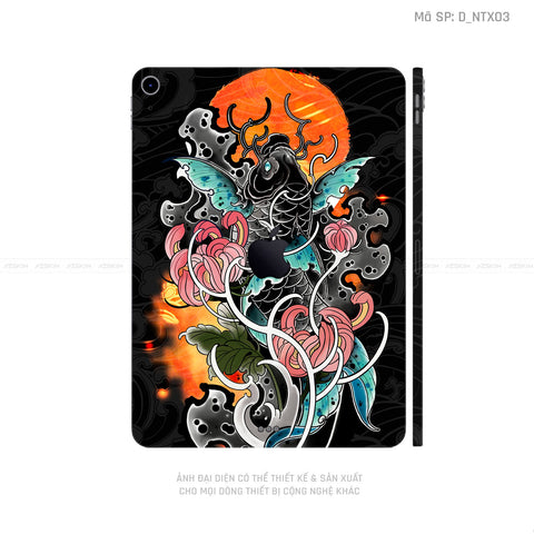 Dán Skin IPad Mini Series Hình Tattoo Cá Chép | D_NTX03