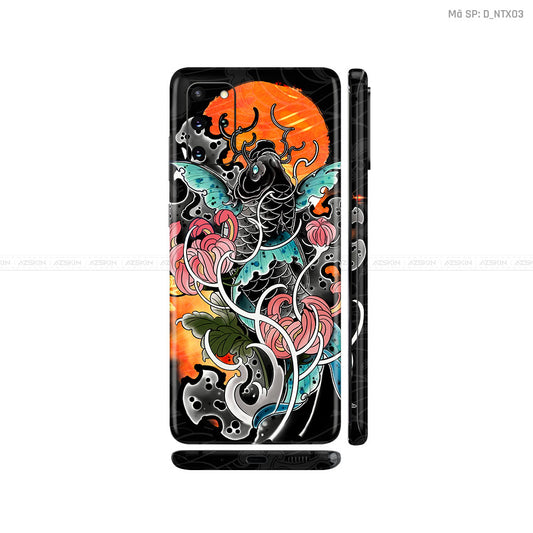 Dán Skin Galaxy S20 Series Hình Nghệ Thuật Xăm Cá Chép | D_NTX03