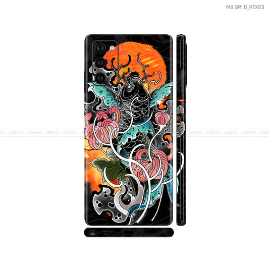 Dán Skin Galaxy Note 20 Series Hình Nghệ Thuật Xăm Cá Chép | D_NTX03