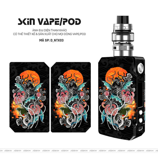 Dán Skin Vape Hình Cá Chép | D_NTX03