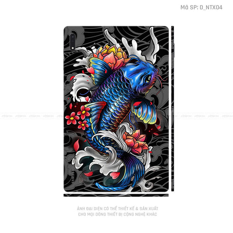 Dán Skin Galaxy Tab S9 Series Hình Tattoo Cá Chép | D_NTX04