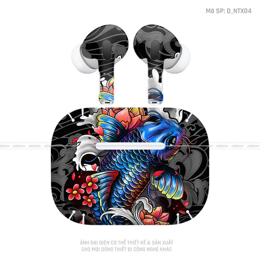 Dán Skin Tai Nghe Airpod 3 Hình Cá Chép | D_NTX04