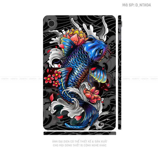 Dán Skin Máy Tính Bảng Oppo Pad Series Hình Tattoo Cá Chép | D_NTX04