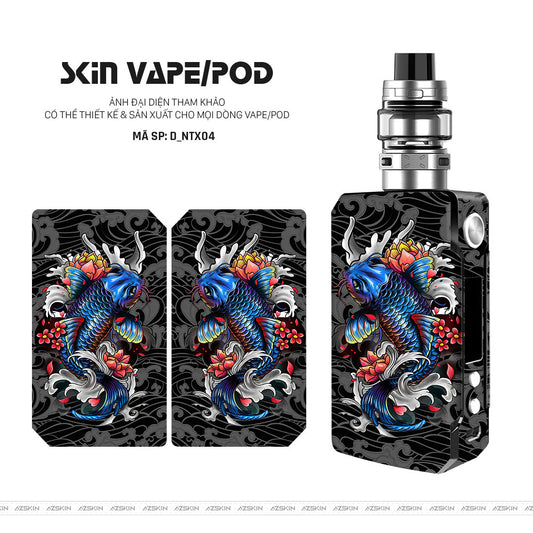 Dán Skin Vape Hình Cá Chép | D_NTX04