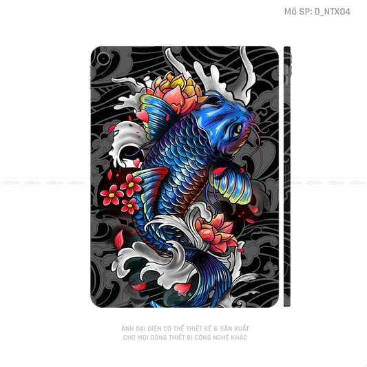 Dán Skin IPad Mini Series Hình Tattoo Cá Chép | D_NTX04