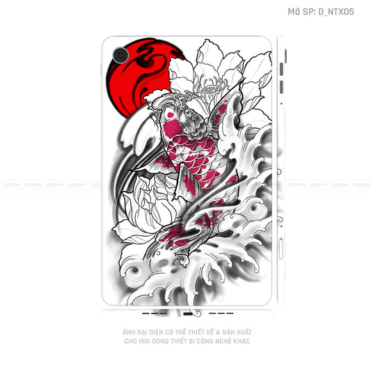 Dán Skin Máy Tính Bảng Oppo Pad Series Hình Tattoo Cá Chép | D_NTX05