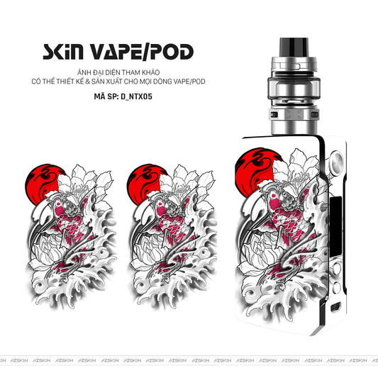 Dán Skin Vape Hình Cá Chép | D_NTX05