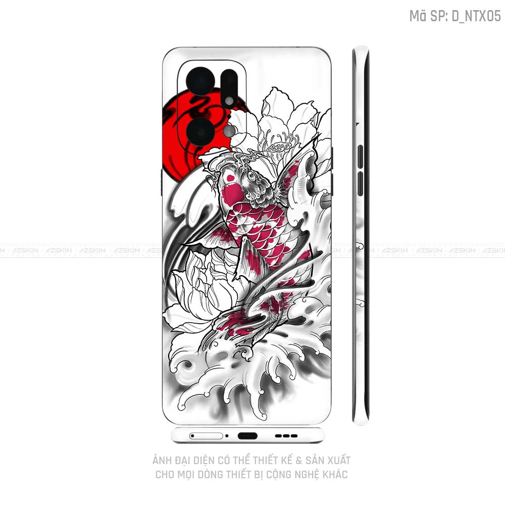 Miếng Dán Skin Điện Thoại OPPO Find X Series Hình Tattoo | D_NTX05