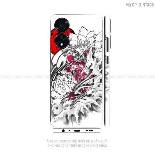 Miếng Dán Skin Điện Thoại OPPO A Series Hình Tattoo | D_NTX05