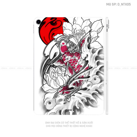 Dán Skin IPad Mini Series Hình Tattoo Cá Chép | D_NTX05