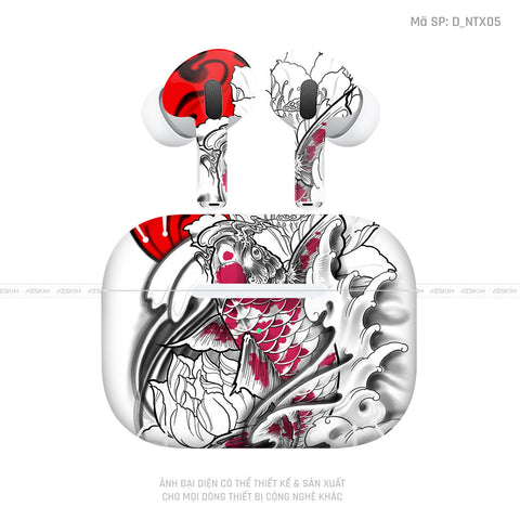 Dán Skin Tai Nghe Airpod 3 Hình Cá Chép | D_NTX05