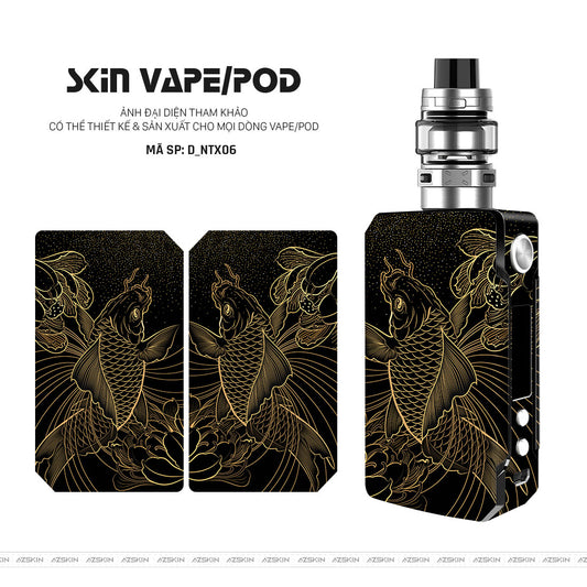 Dán Skin Vape Hình Cá Chép | D_NTX06