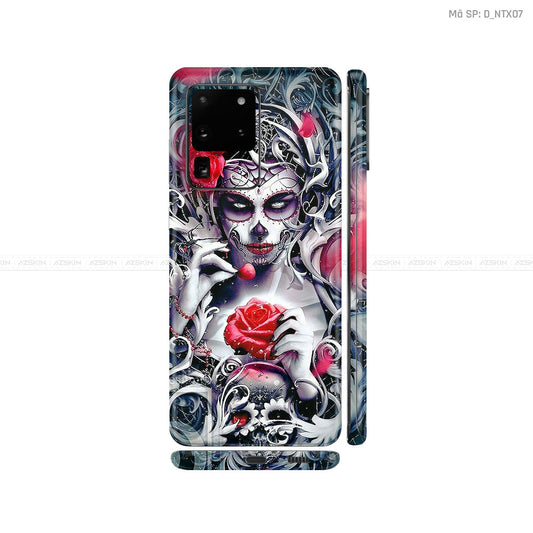 Dán Skin Galaxy S20 Series Hình Nghệ Thuật Xăm Geisha | D_NTX07