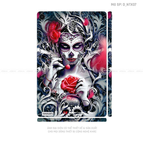 Dán Skin Máy Tính Bảng Lenovo Pad Series Hình Tattoo Geisha | D_NTX07