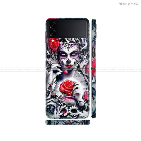 Dán Skin Galaxy Zflip4 Hình Geisha | D_NTX07