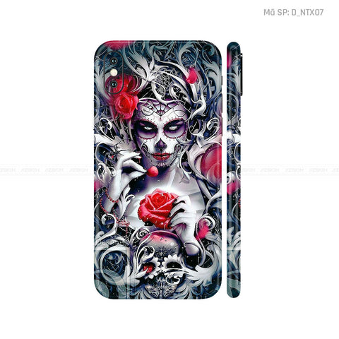 Dán Skin IPhone X Series Hình Nghệ Thuật Xăm | D_NTX07