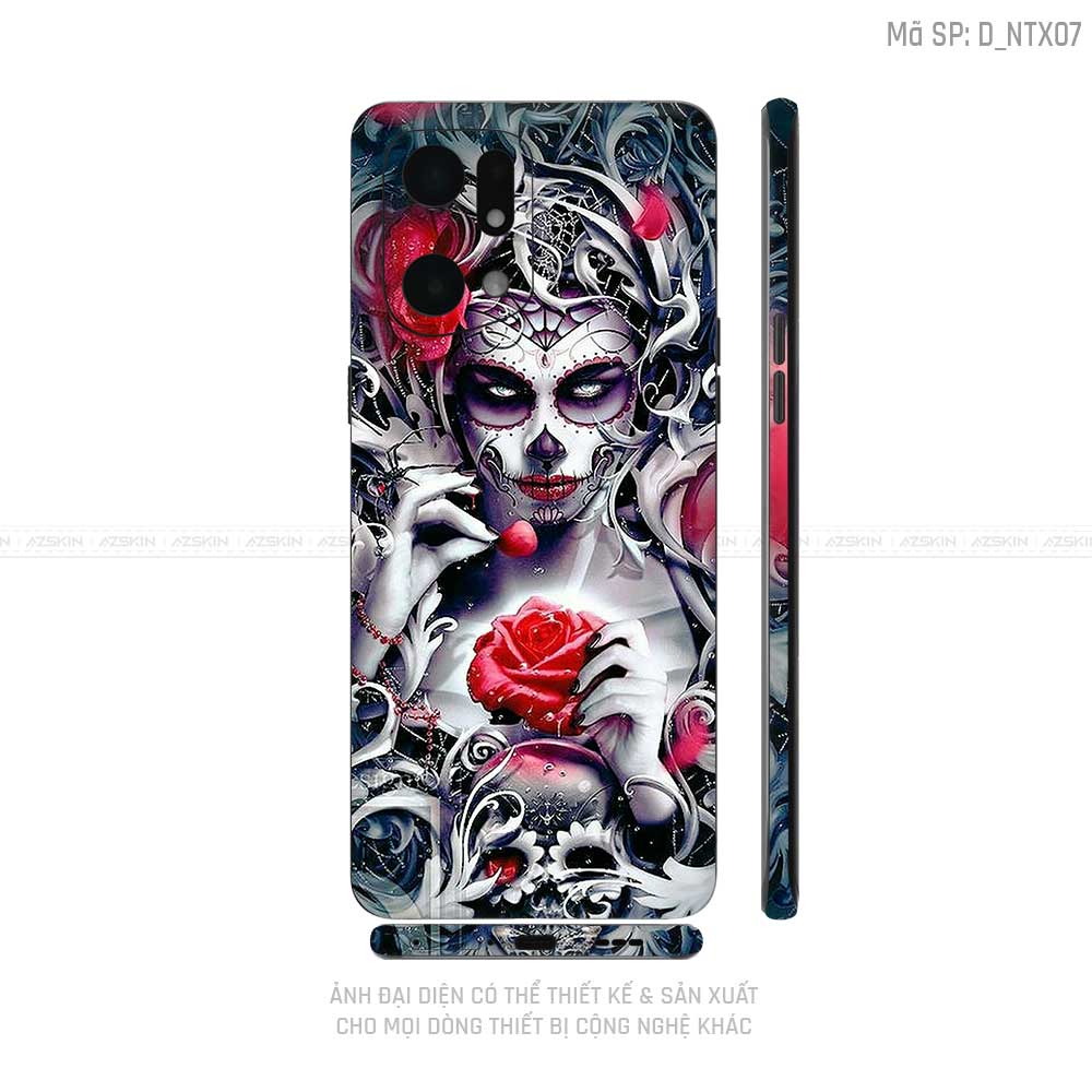 Miếng Dán Skin Điện Thoại OPPO Find X Series Hình Tattoo | D_NTX07