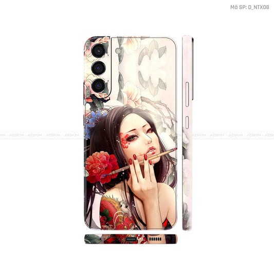 Dán Skin Galaxy S22 Series Hình Geisha  | D_NTX08