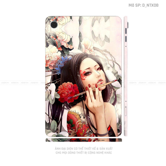 Dán Skin Máy Tính Bảng Oppo Pad Series Hình Tattoo Geisha | D_NTX08