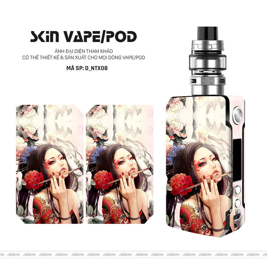 Dán Skin Vape Hình Geisha | D_NTX08
