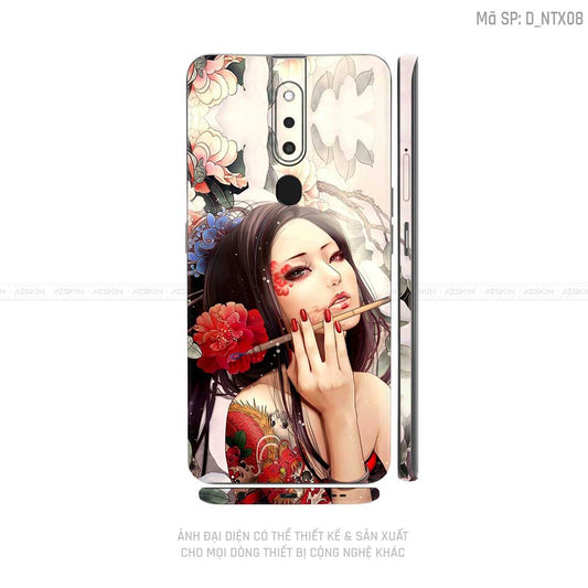Miếng Dán Skin Điện Thoại OPPO F Series Hình Nghệ Thuật Xăm | D_NTX08