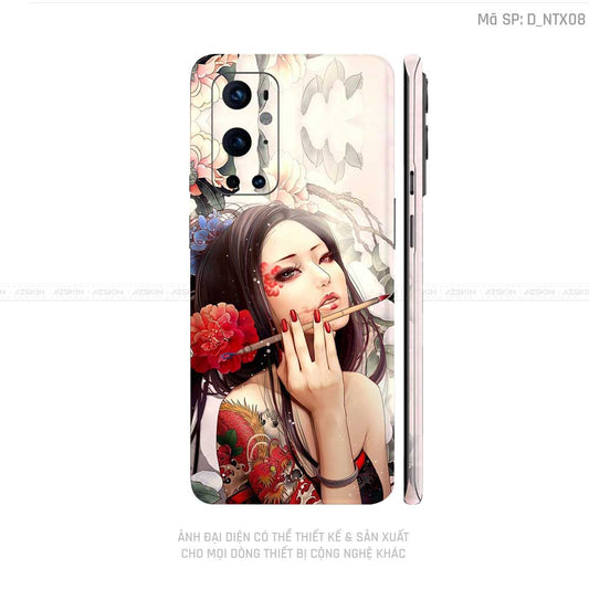 Dán Skin Oneplus 8/9 Series Hình Geisha | D_NTX08