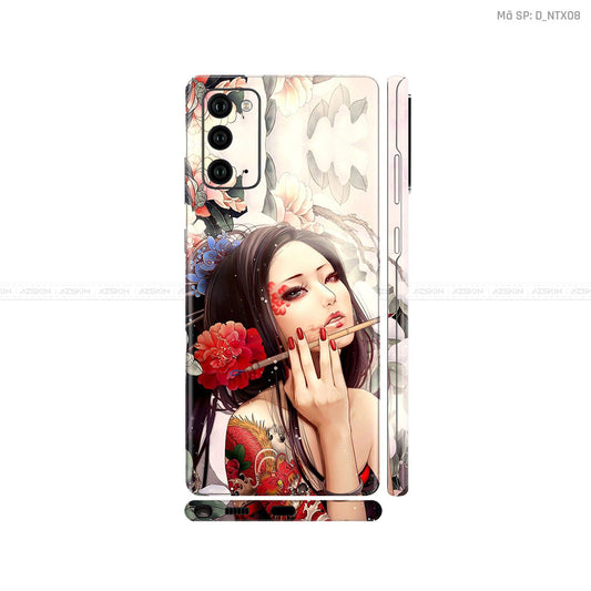 Dán Skin Galaxy Note 20 Series Hình Nghệ Thuật Xăm Geisha | D_NTX08