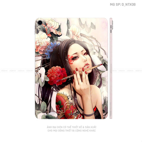 Dán Skin IPad Mini Series Hình Tattoo Geisha | D_NTX08