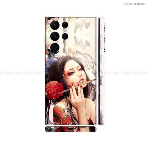 Dán Skin Galaxy S22 Series Hình Geisha  | D_NTX08