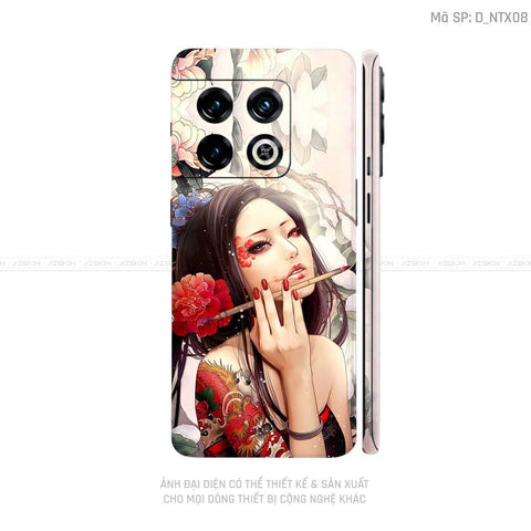 Dán Skin Oneplus 10 Series Hình Geisha | D_NTX08