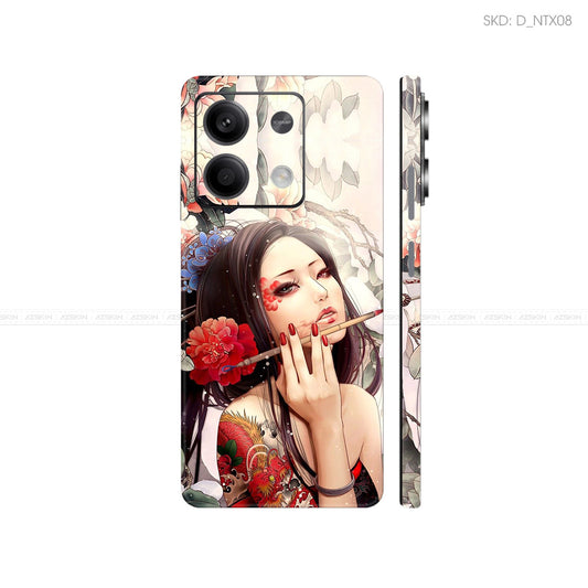 Dán Skin Điện Thoại Xiaomi Redmi 13 Series Hình Nghệ Thuật Xăm | D_NTX08