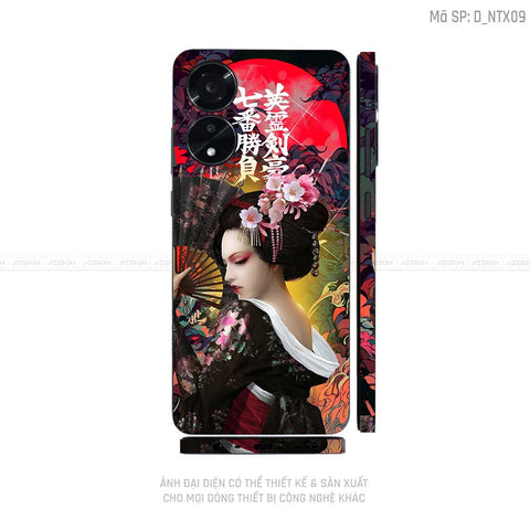 Miếng Dán Skin Điện Thoại OPPO A Series Hình Tattoo | D_NTX09