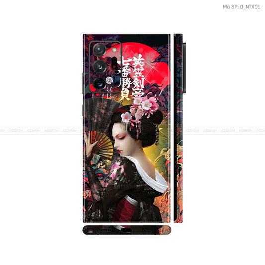 Dán Skin Galaxy Note 20 Series Hình Nghệ Thuật Xăm Geisha | D_NTX09
