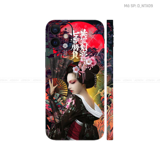 Dán Skin IPhone 12 Series Hình Geisha  | D_NTX09