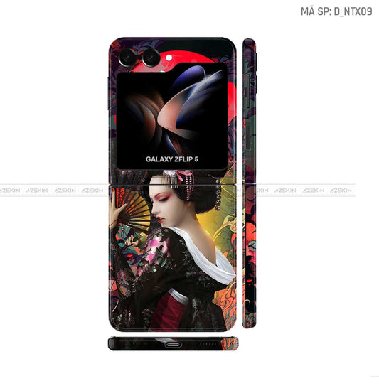 Dán Skin Galaxy Z Flip 7 Hình Geisha | D_NTX09