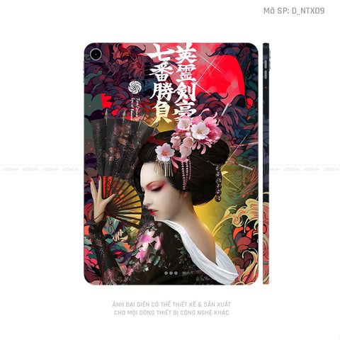 Dán Skin IPad Mini Series Hình Tattoo Geisha | D_NTX09