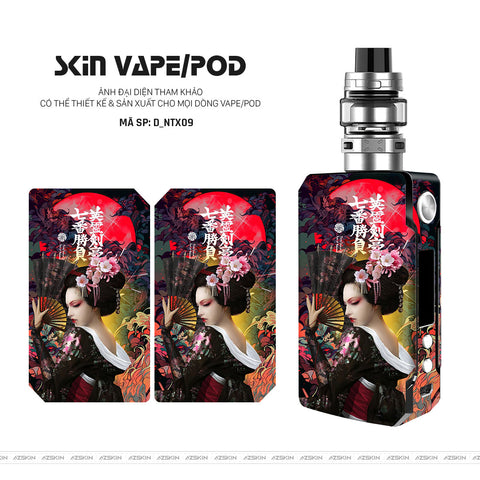 Dán Skin Vape Hình Geisha | D_NTX09