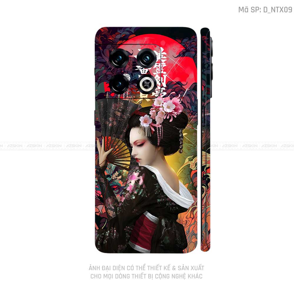 Dán Skin Oneplus 10 Series Hình Geisha | D_NTX09