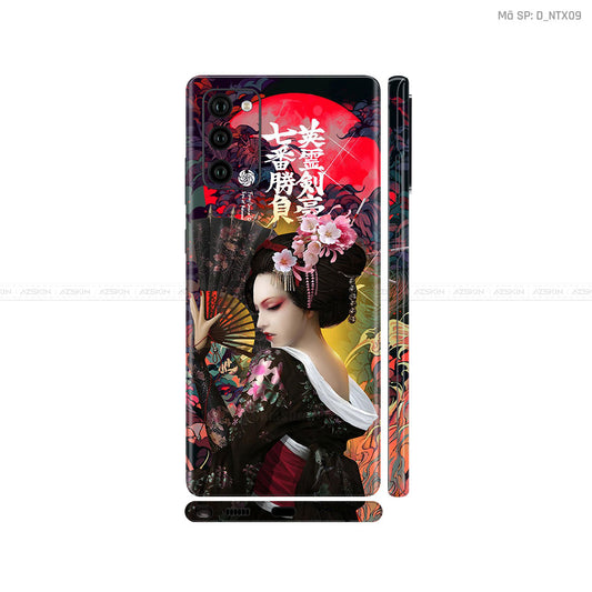 Dán Skin Galaxy Note 20 Series Hình Nghệ Thuật Xăm Geisha | D_NTX09