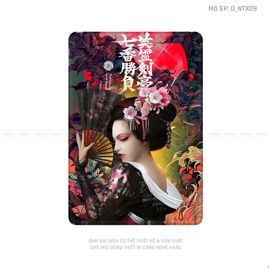 Dán Skin IPad Gen Series Hình Geisha | D_NTX09